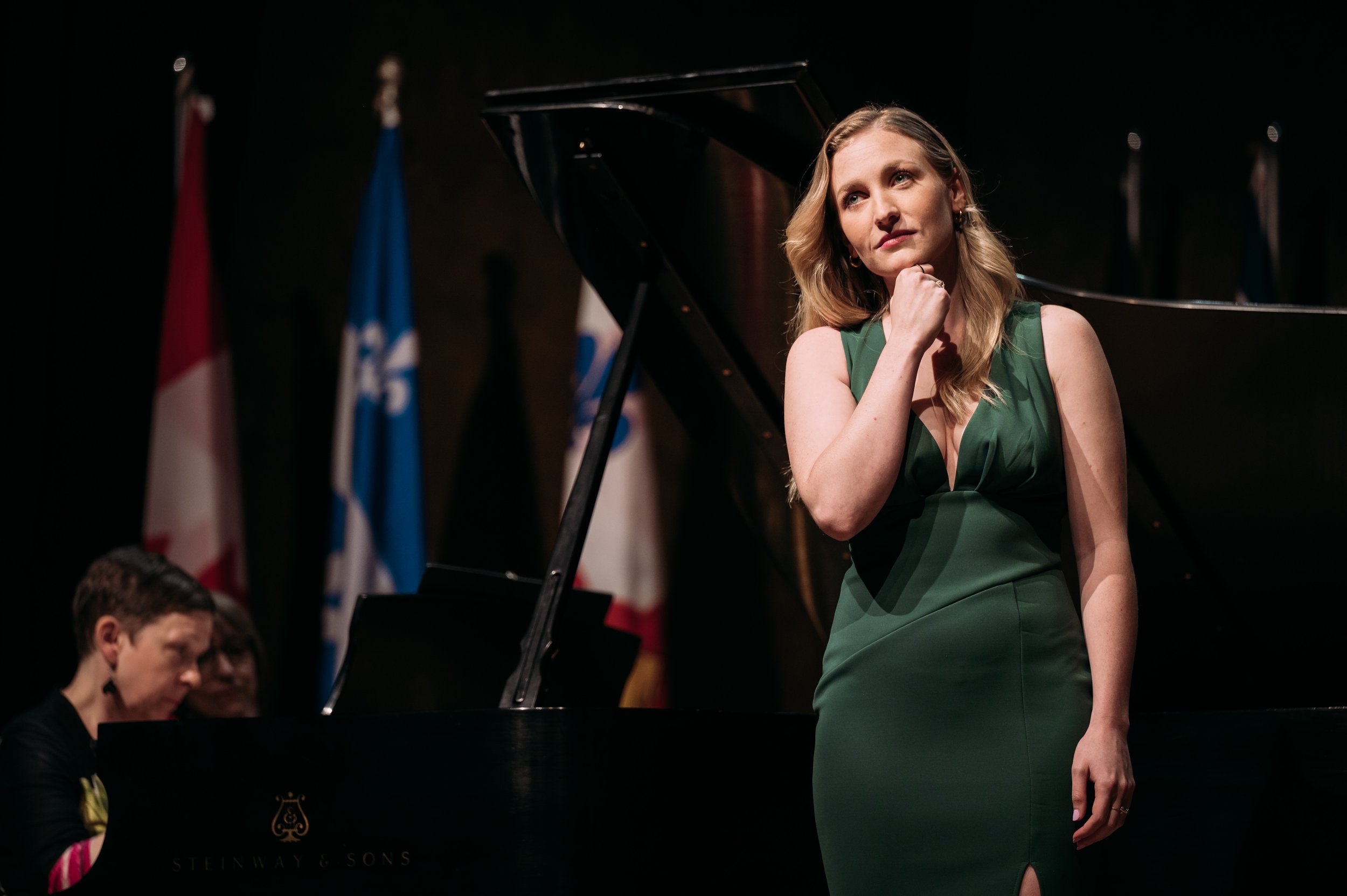  “Canadian soprano Sarah Dufresne has promising dramatic instincts and she took the aria category to the 21st century with “Emily’s Goodbye” from Ned Rorem’s  Our Town .”- Opera Canada, CMIM 2022 