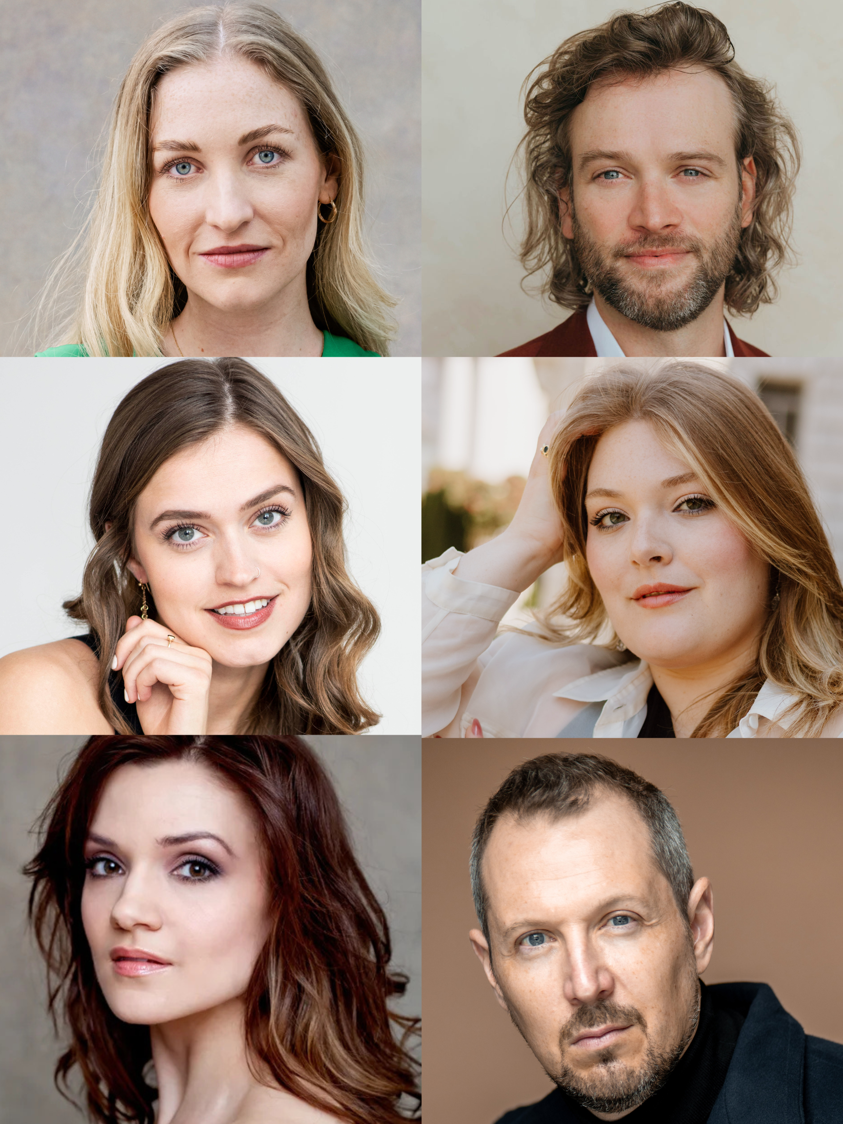 Sarah Dufresne, Andriana Chuchman,  Elena Howard-Scott, Simona Genga, Stephen Hegedus, and Nathan Keoughan with the Canadian Opera Company
