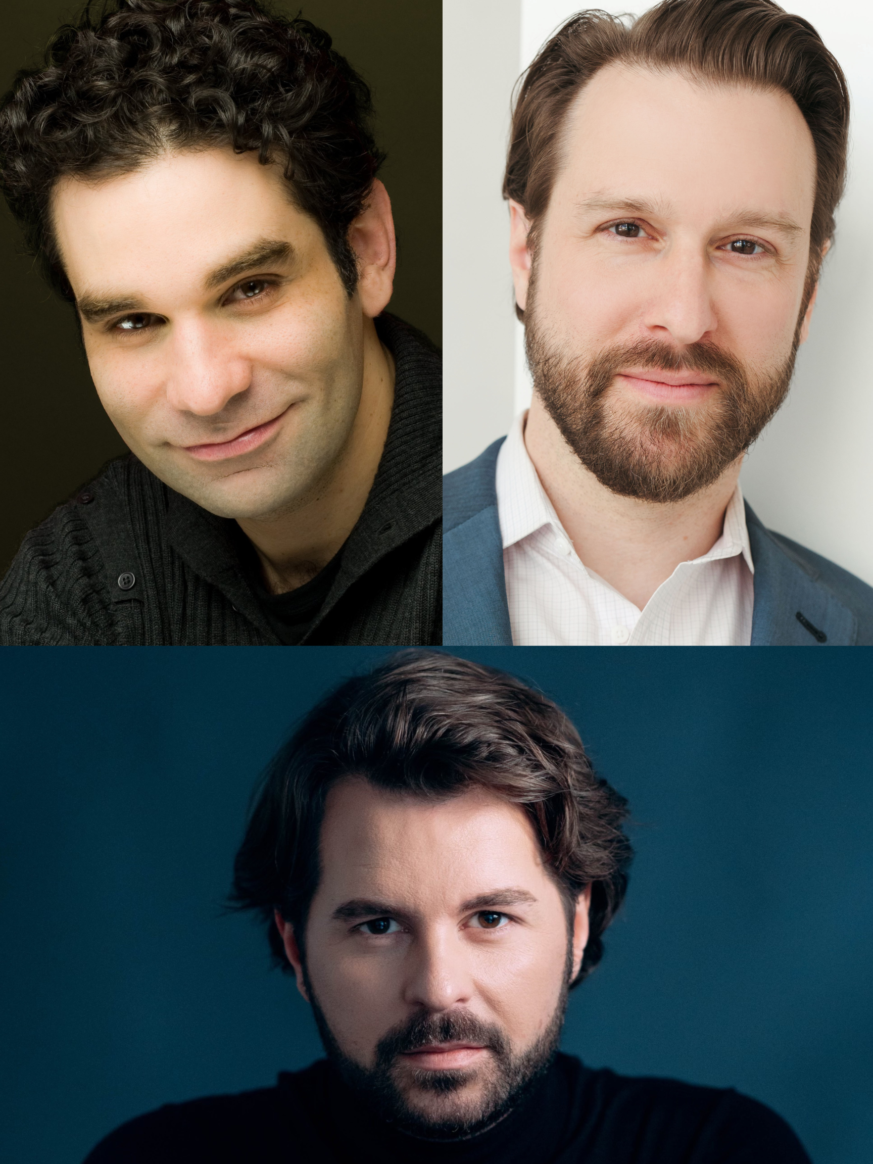 Frédéric Antoun, Jesse Blumberg, and Simon Rivard with the Newfoundland Symphony Orchestra