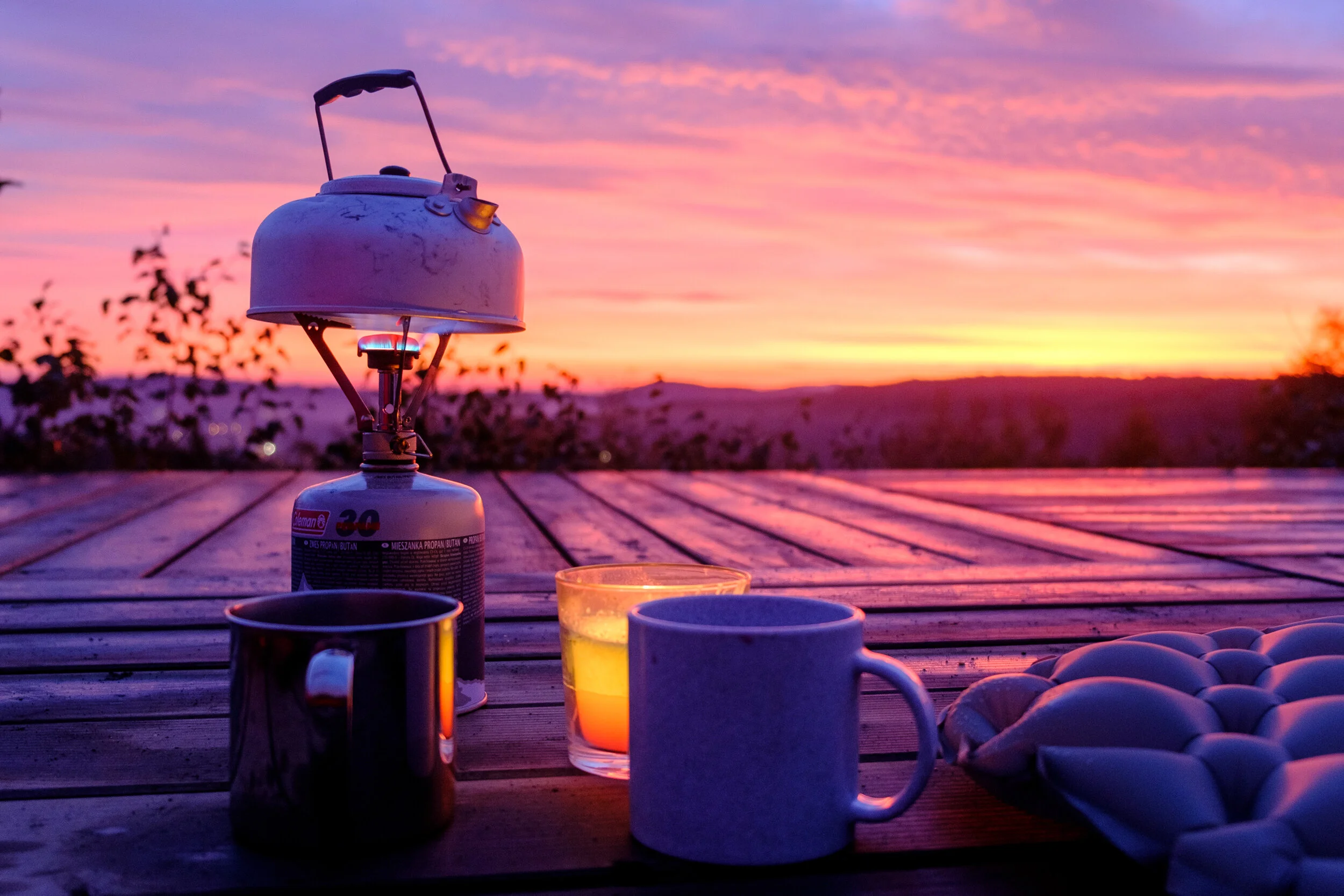 Eine Herbstnacht auf dem Schlackenberg in Saarbrücken