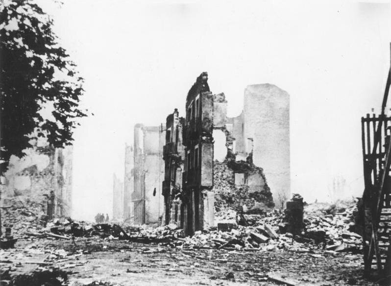Guernica, Spain after German bombing 26 April 1937