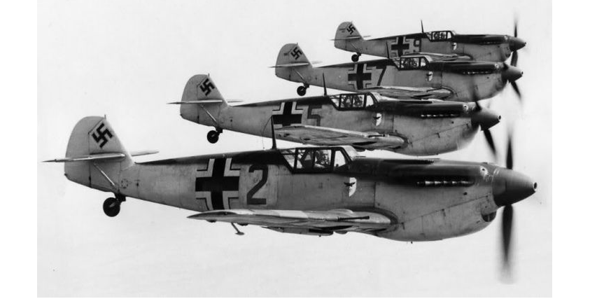 German fighter Me 109s, Summer 1940