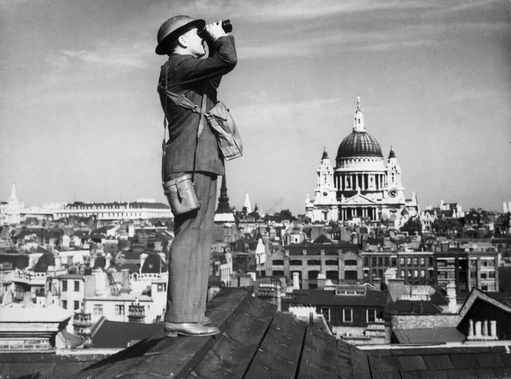 Air observer, central London, summer 1940
