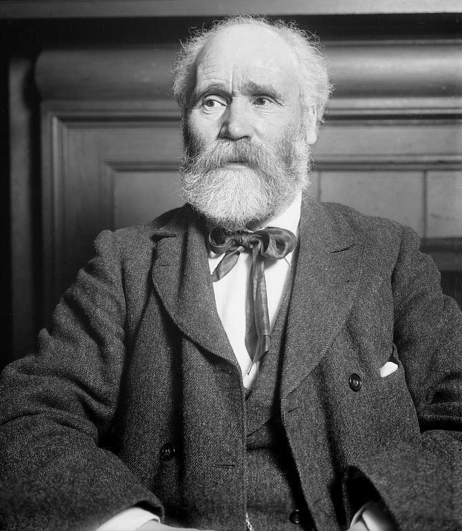 Keir Hardie, first leader of the Labour Party and suffrage supporter