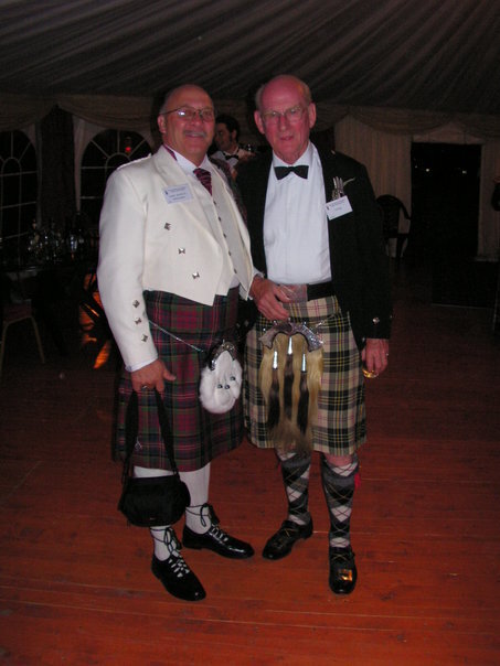 Macpherson Clan chief right with clan relative