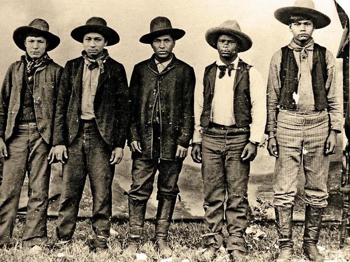Rufus Buck Gang - part African-American, part Creek Indian, 1890s