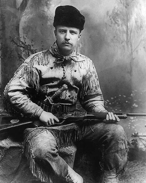Theodore Roosevelt 1885 as Badlands hunter