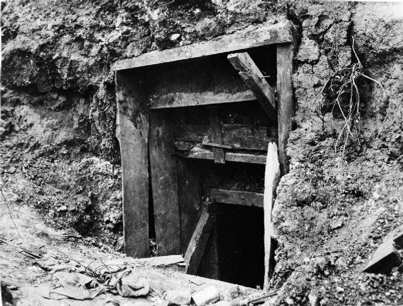 Entrance to a German officer dugout