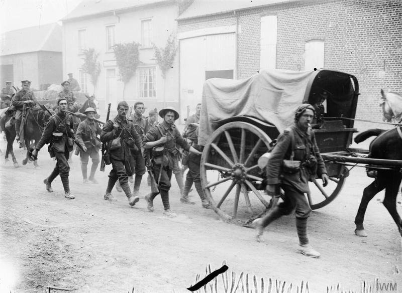 PALS from E. Yorkshire walking to the front 28 June 1916