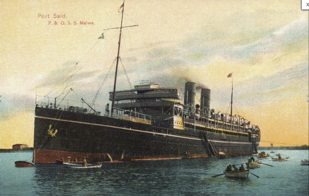 P &amp; O SS Malwa which took Livingstone's body finally to Southampton