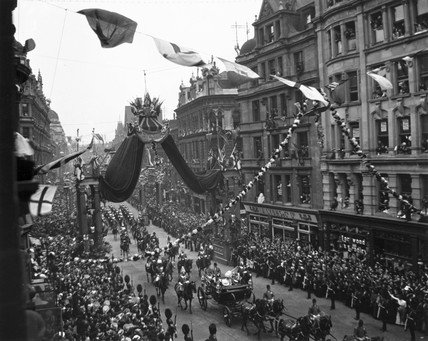 Royal procession Edward VII's coronation