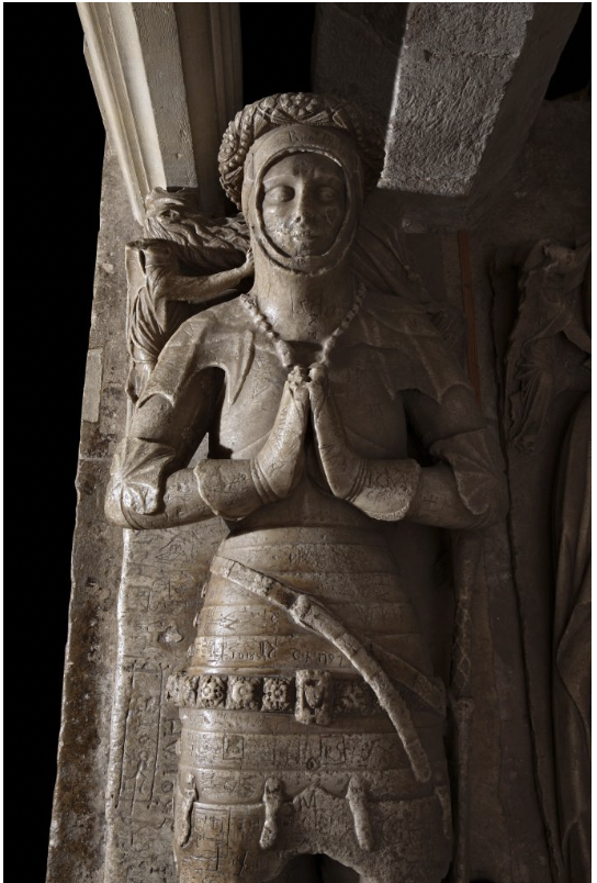 Effigy of a knight, sculpted c.1440, John, Lord Harington, Church of St Dubricius, Somerset
