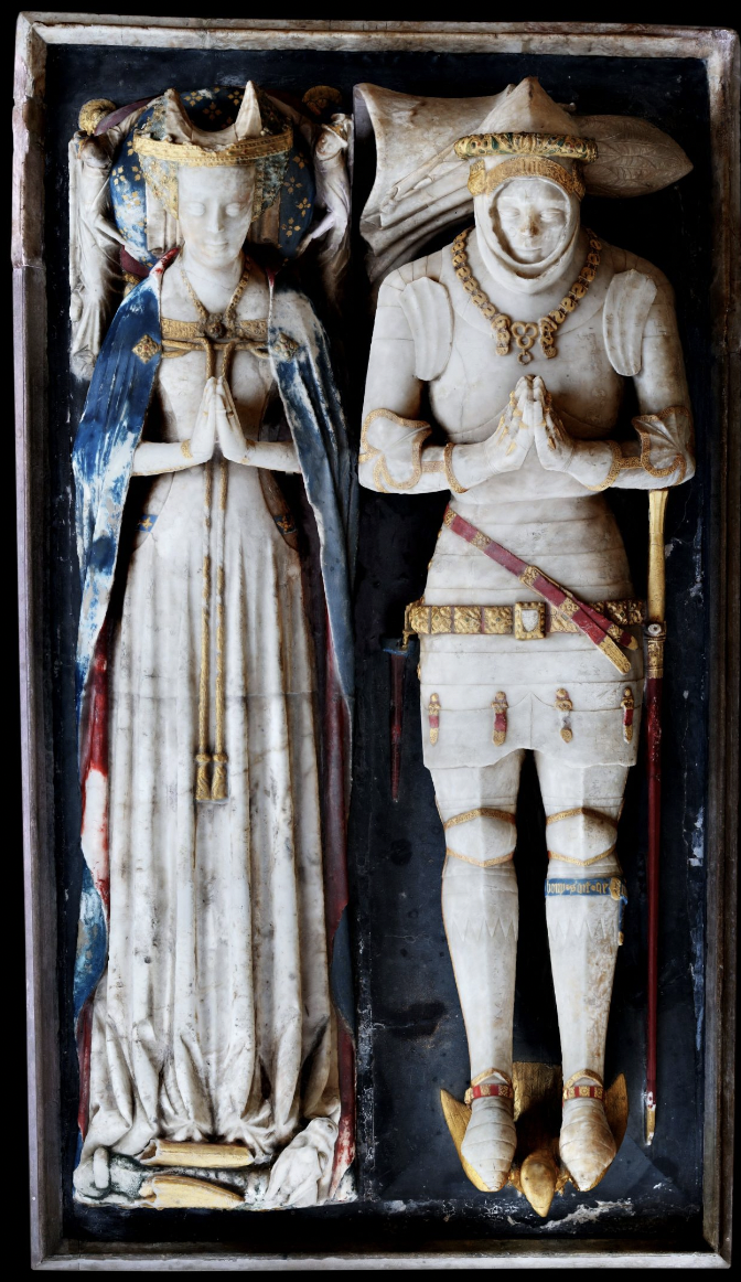 Effigy of a knight died 1441, Sir William Phelip, Church of St Mary, Dennington, Suffolk.