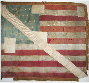 Peary's flag, flown briefly at the North Pole