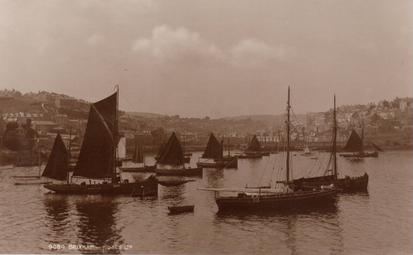 Brixham town behind