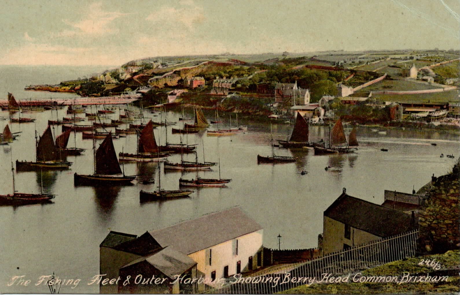 Upham's Yard top right, with Berry Head Common behind 1909