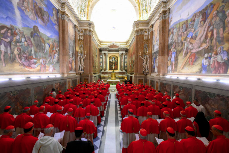 Cardinals in Sistine Chapel to elect successor to Pope Francis, 7 May 2025