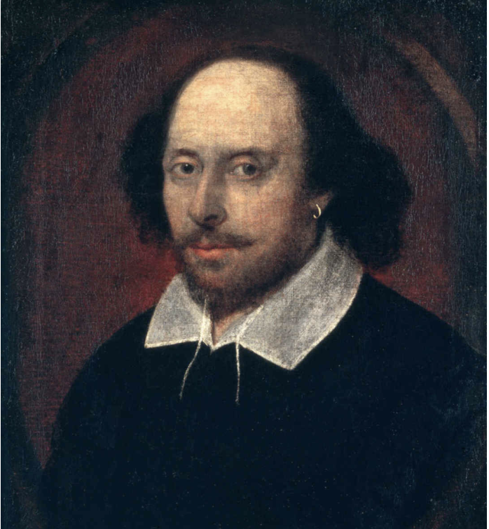 Shakespeare Chandos portrait c 1606 
