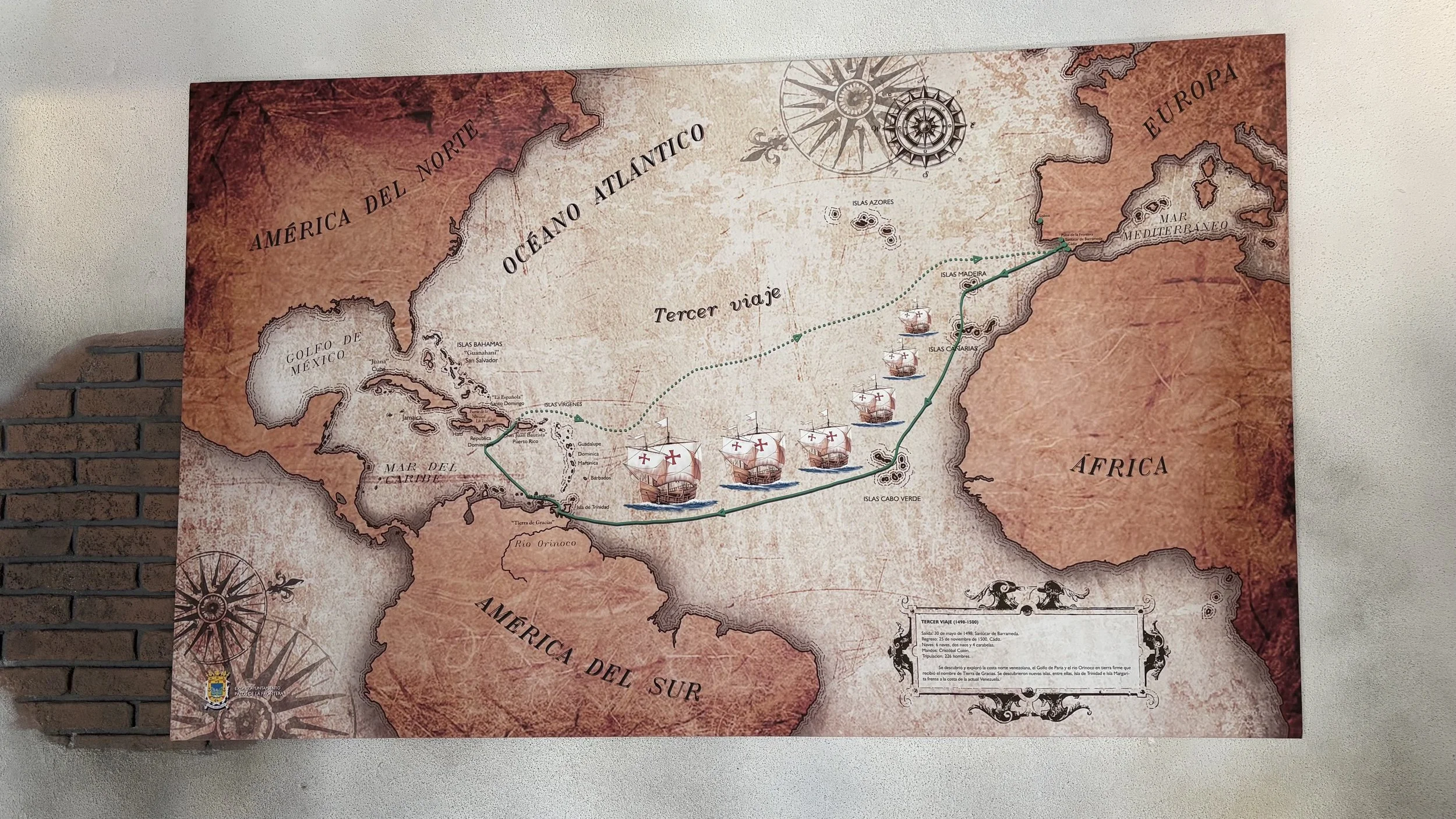 3rd voyage, at La Rábida