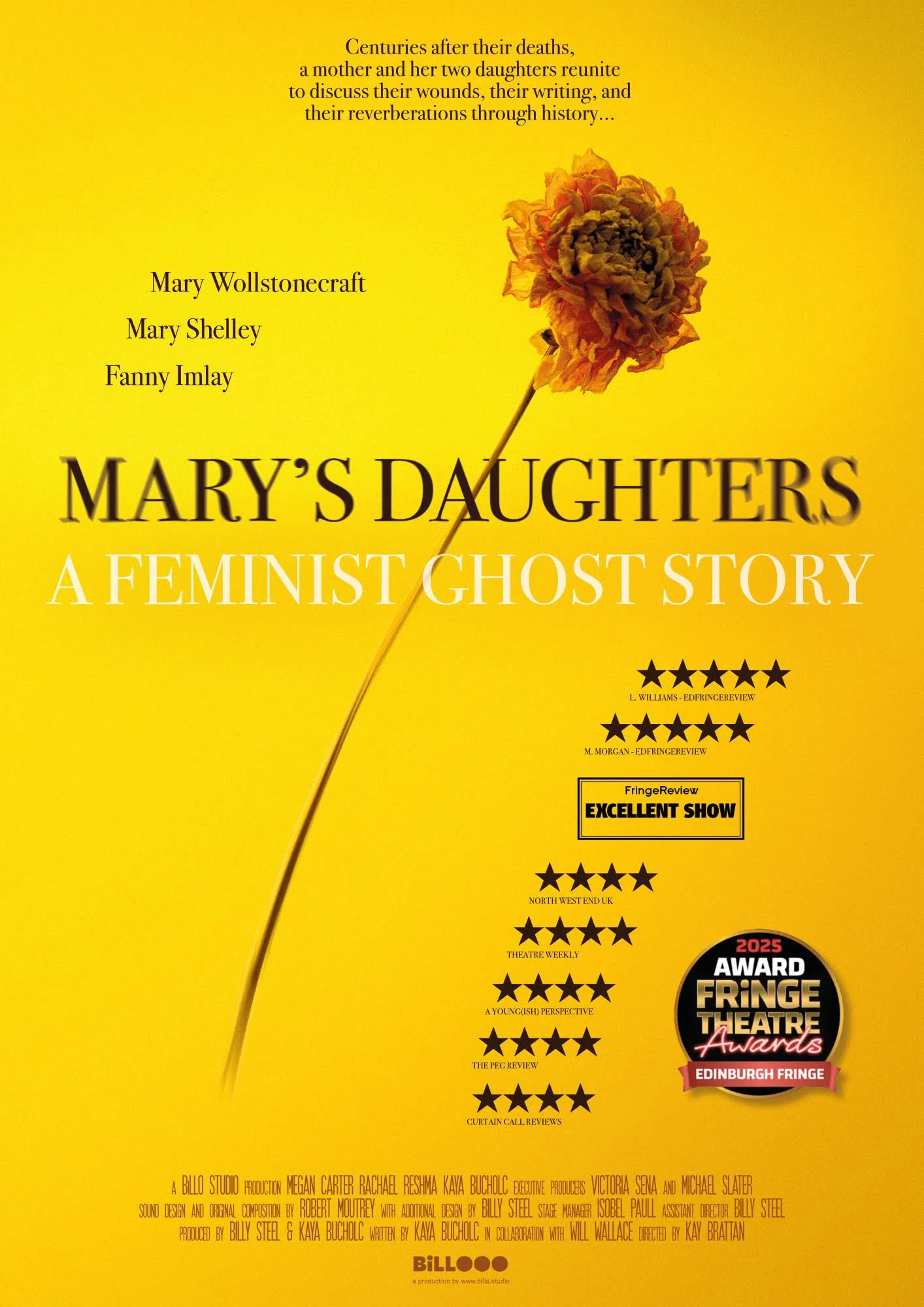 Mary’s Daughters wins awards at the Edinburgh Fringe Festival