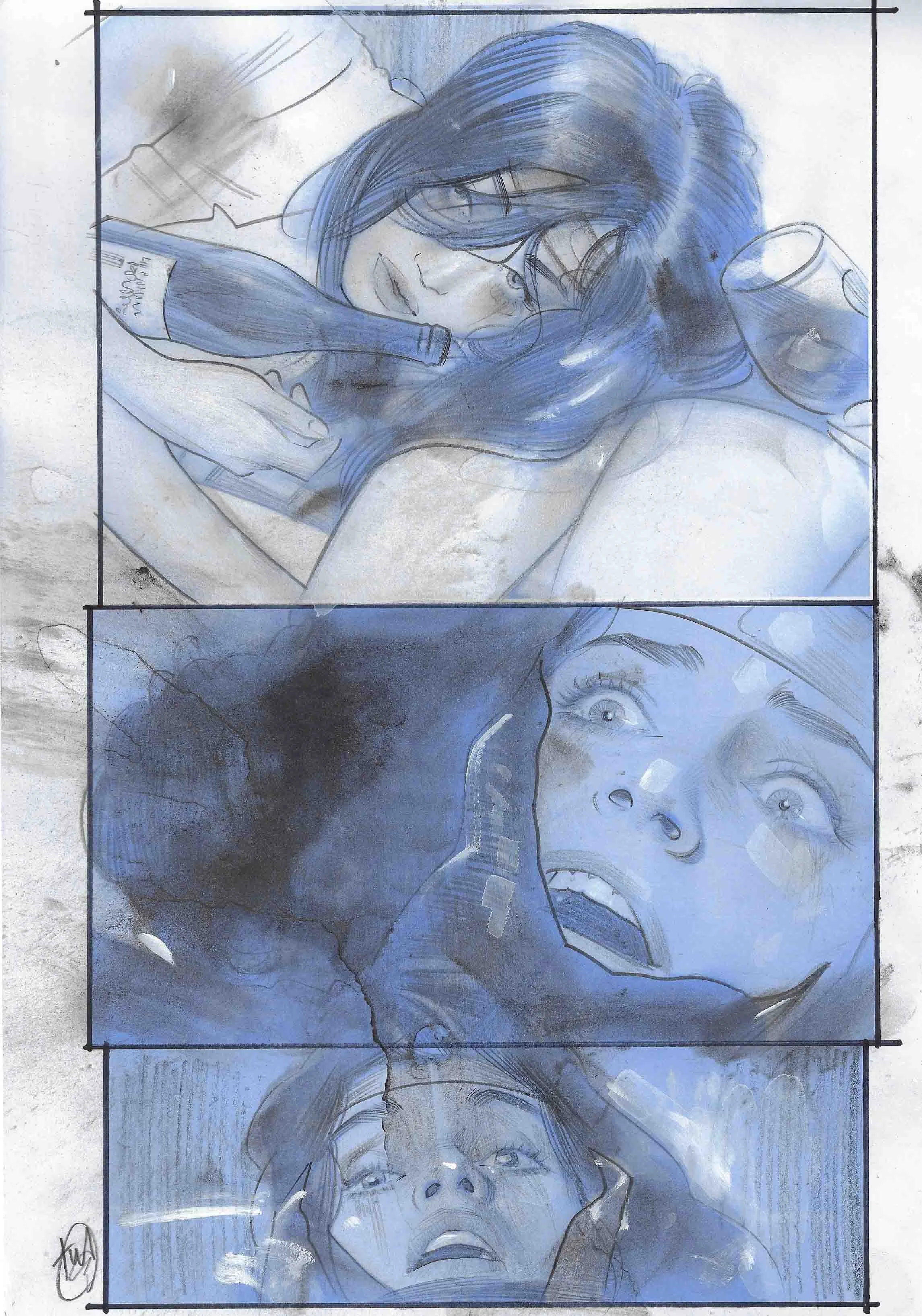 Groupies Issue #4 Production Art
