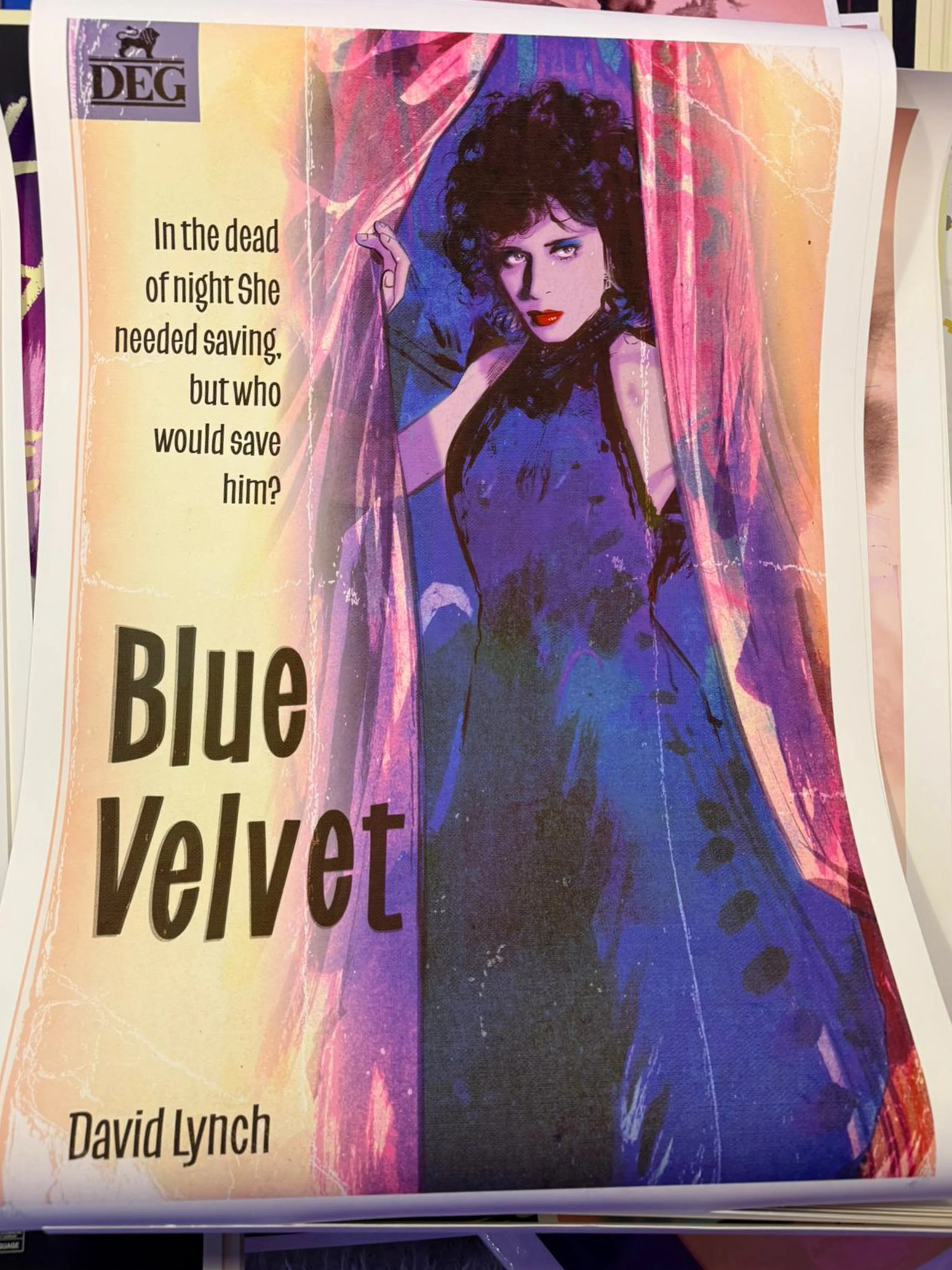 BLUE VELVET POSTER - PULP VERSION XX/10