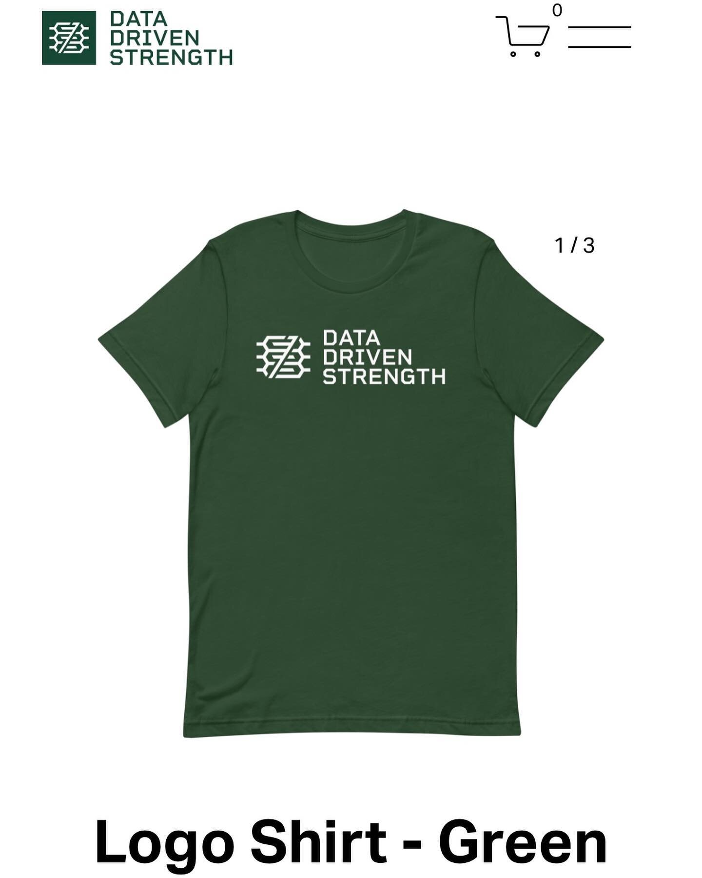 Shirts are now available on the website! Link is in bio to check them out.

Thanks so much everyone for your support!

#DataDrivenStrength