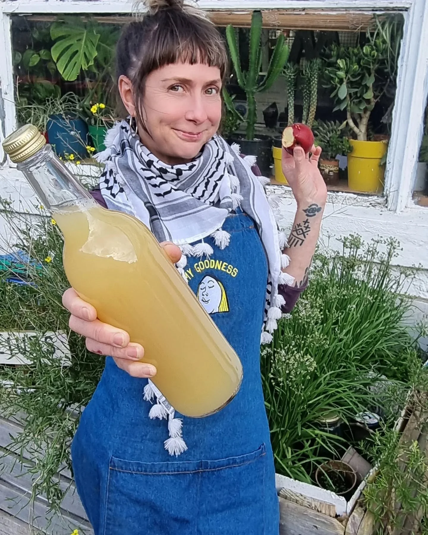The Goods for Gaza stall has a new delicious donation! Organic apple juice from Clare. The apple orchard of the Cleary family in east Clare is part of a permaculture-inspired project that also includes a cobnut orchard, bees, and a tree nursery (not 