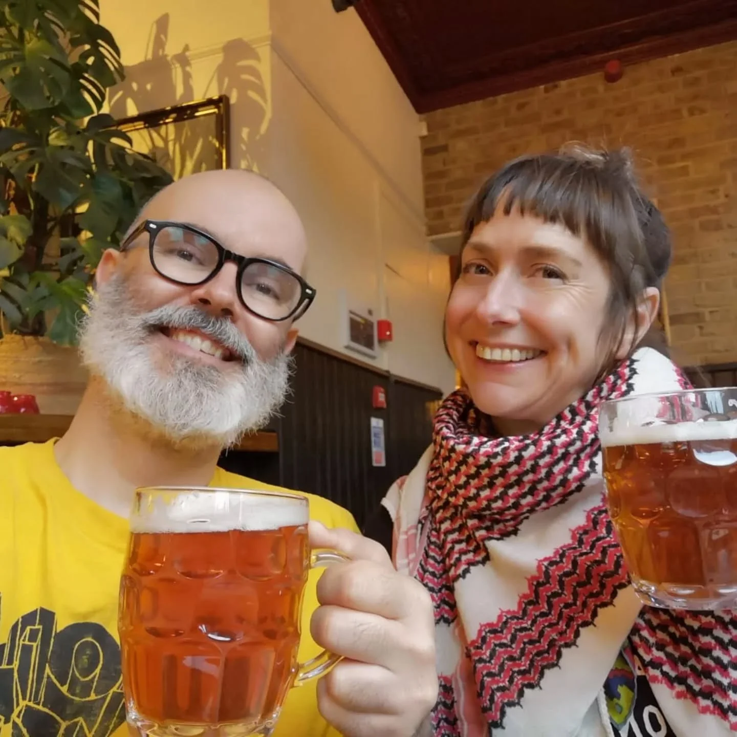 This man is currently not drinking beer. He is, instead, at The English Market, making sure that you have all of the kefir and kombucha that you're going to need for the next few weeks. We're open today and tomorrow,  NYE from 10-4 with krauts, crack