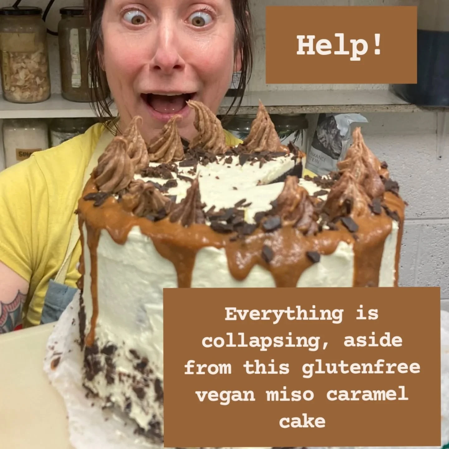 Y'all! We have a fire lit in the Quay Co op caf&eacute;.  Grab your favourite comrade and commiserate over a cuppa coffee and a big ass piece of cake! This is the best spot, and  the most delicious way to ponder end times. Also, we're introducing a r