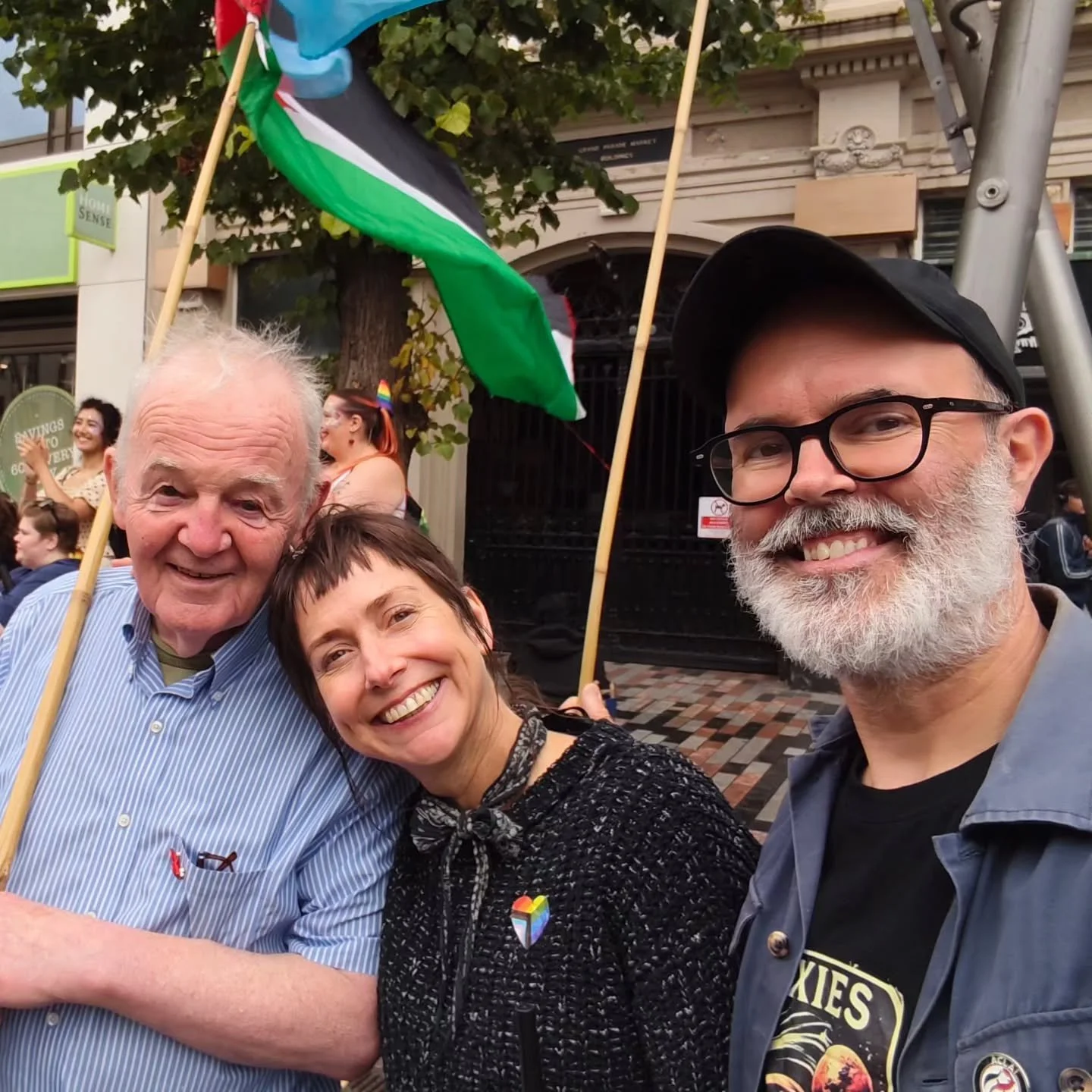 Congratulations to Cork Community Pride for organising such a gorgeous parade today! Big ups to @cork_alt_pride @queershedscork and all the kweens, knights, and cute dogs strutting around town.  All of the love to Arthur the grandest of all grand Mar