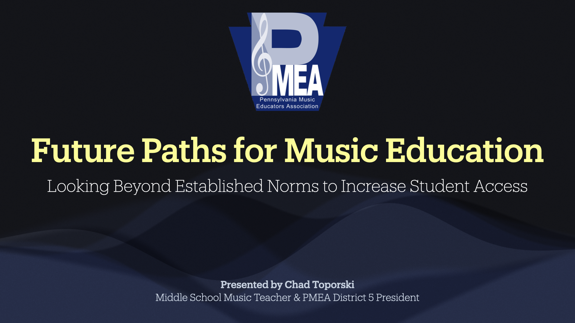 Keynote: PMEA D5 Music Educators Workshop (2025)