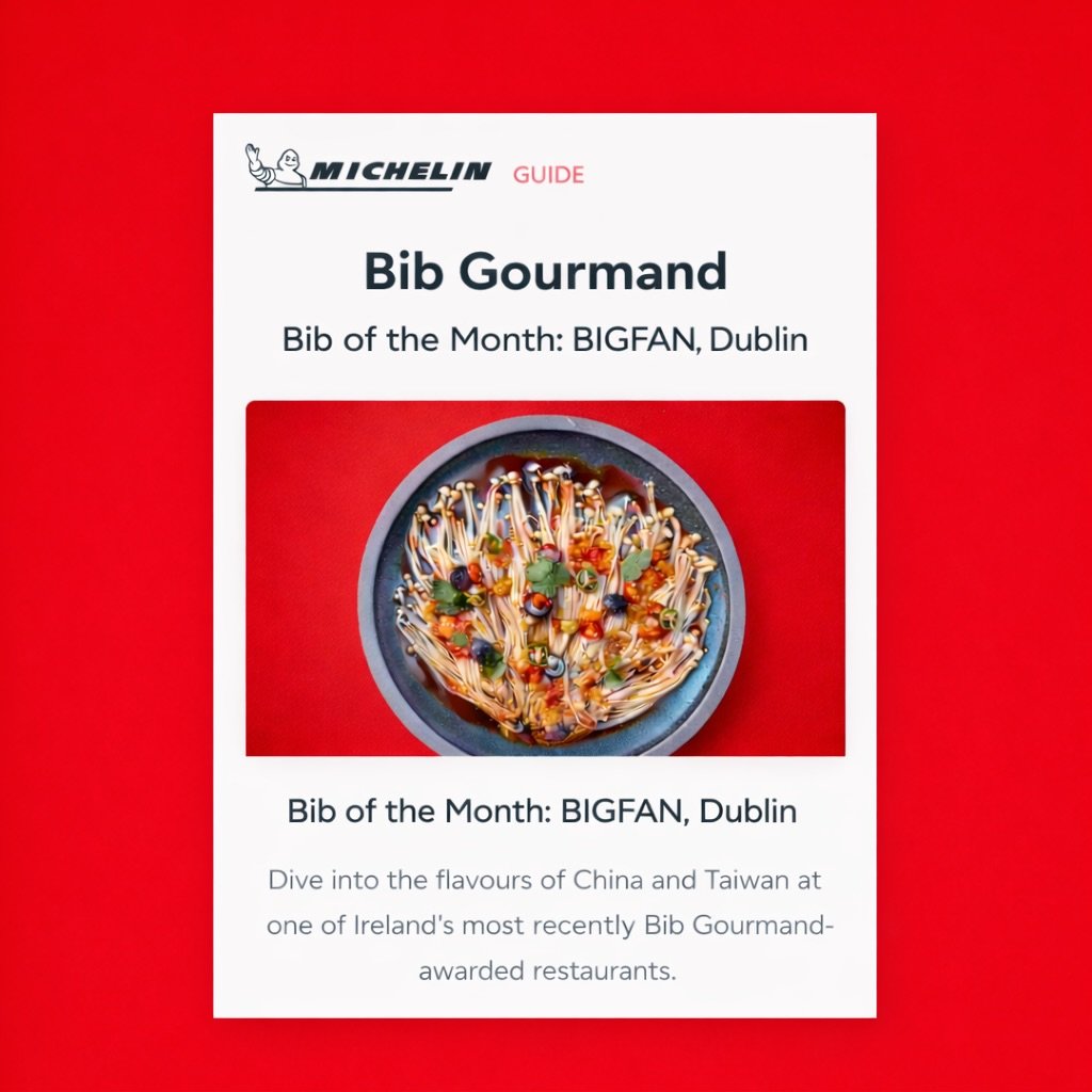 Thank you @michelinguide for the registration for our restaurant and the team that keep the vibe going. After been awarded  a Bib Gourmand, It was an honour to be chosen as this months &ldquo;Bib of the Month&rdquo; we chatted with Andrew Young of @m