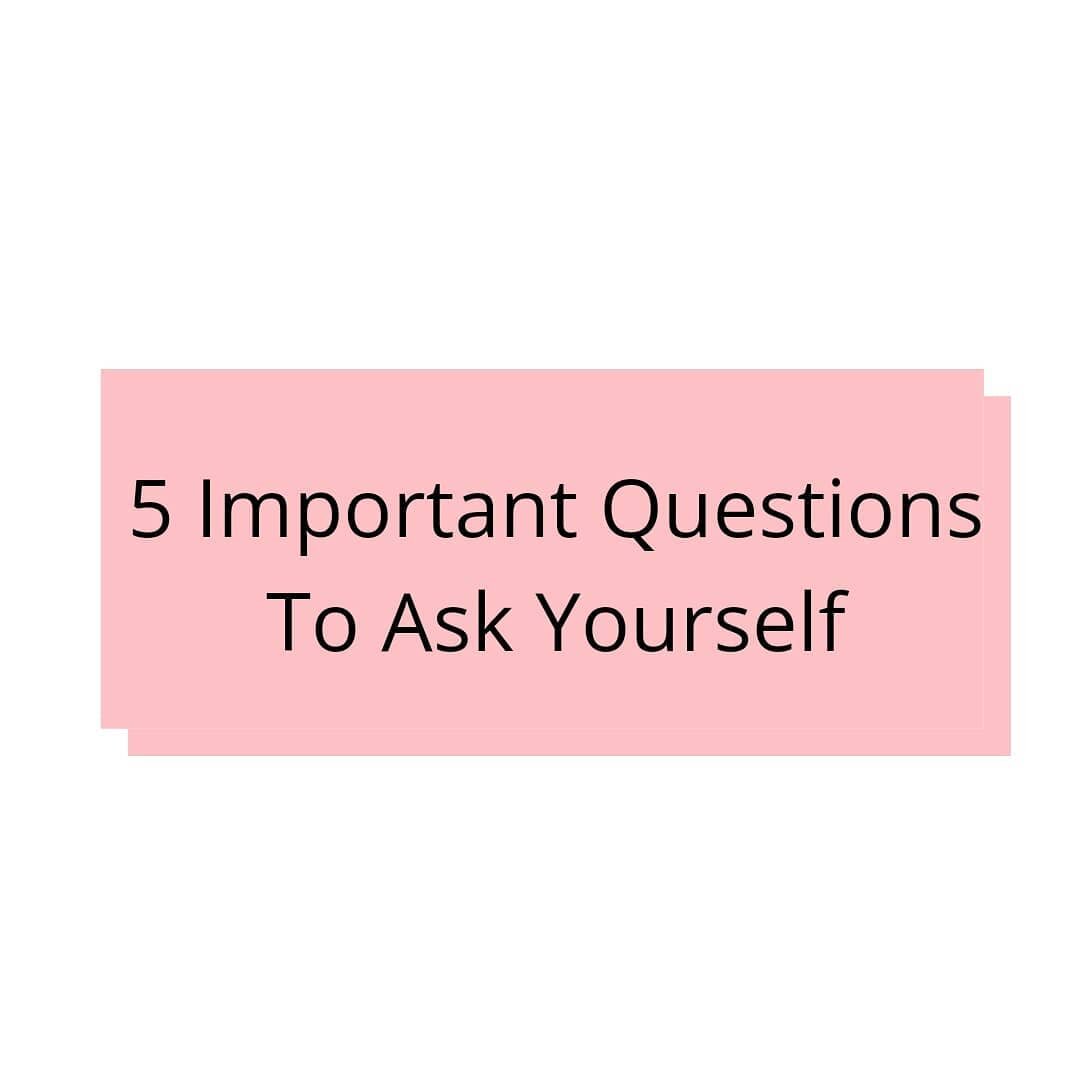 ➡️Ask yourself these questions now and take action based on your answers.

Seriously take the time to actually ASK yourself these questions and write down your answers and not someone else's answers or what someone else &quot;thinks&quot; you should 