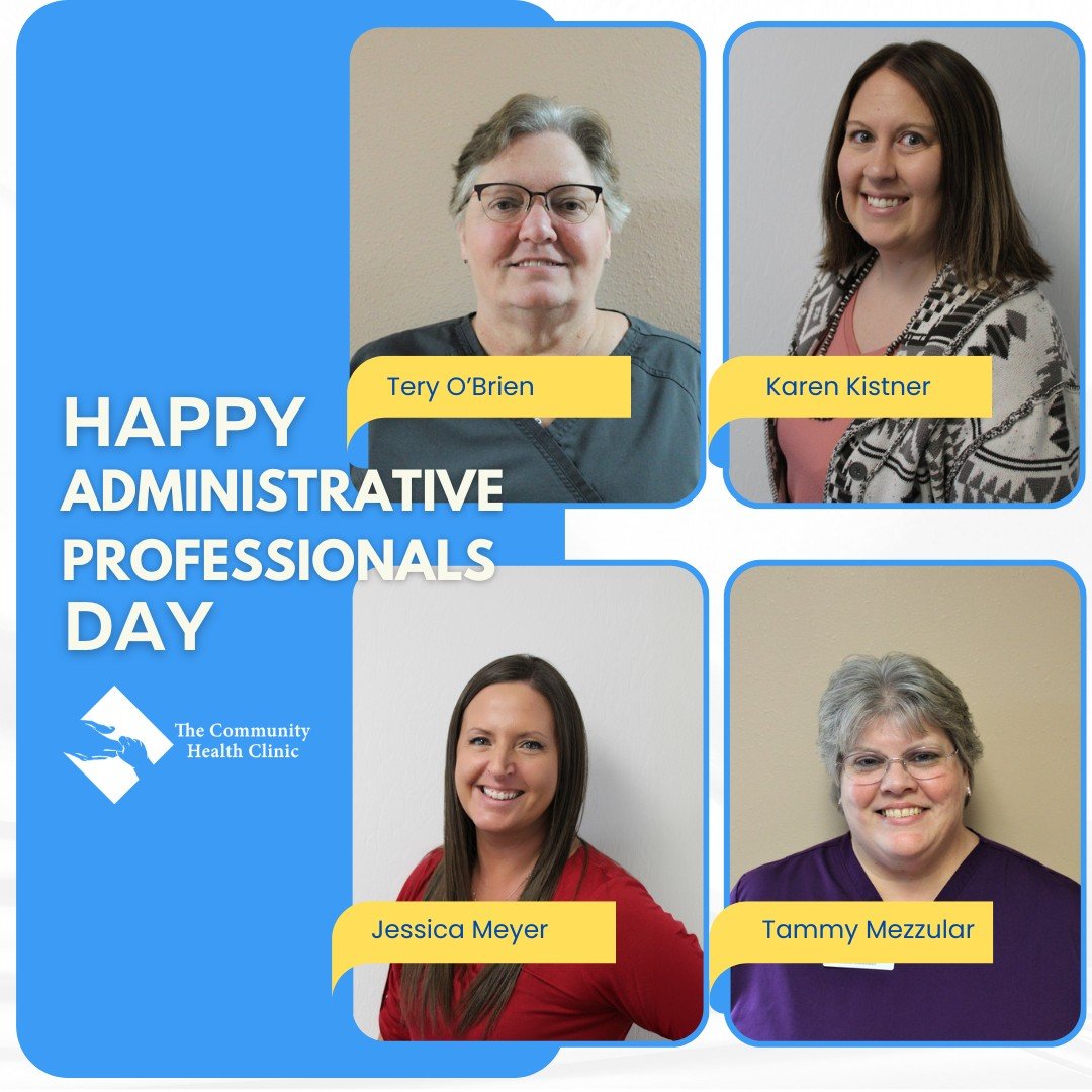 Shout-out to our Administrative Professionals! 🎉They keep the Health Clinic and Dental Clinic running smoothly, and we are so thankful for their hard work!
.
.
.
#AdminProfessionalsDay #CommunityHealthClinic #CommunityDentalClinic #AdministrativePro