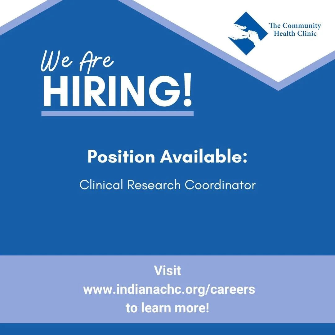 ❗We&rsquo;re Hiring! ❗

The Research Team at the Community Health Clinic (CHC) is seeking a compassionate, highly motivated individual for the role of Clinical Research Coordinator (CRC).

The CRC works closely with study participants, families, clin