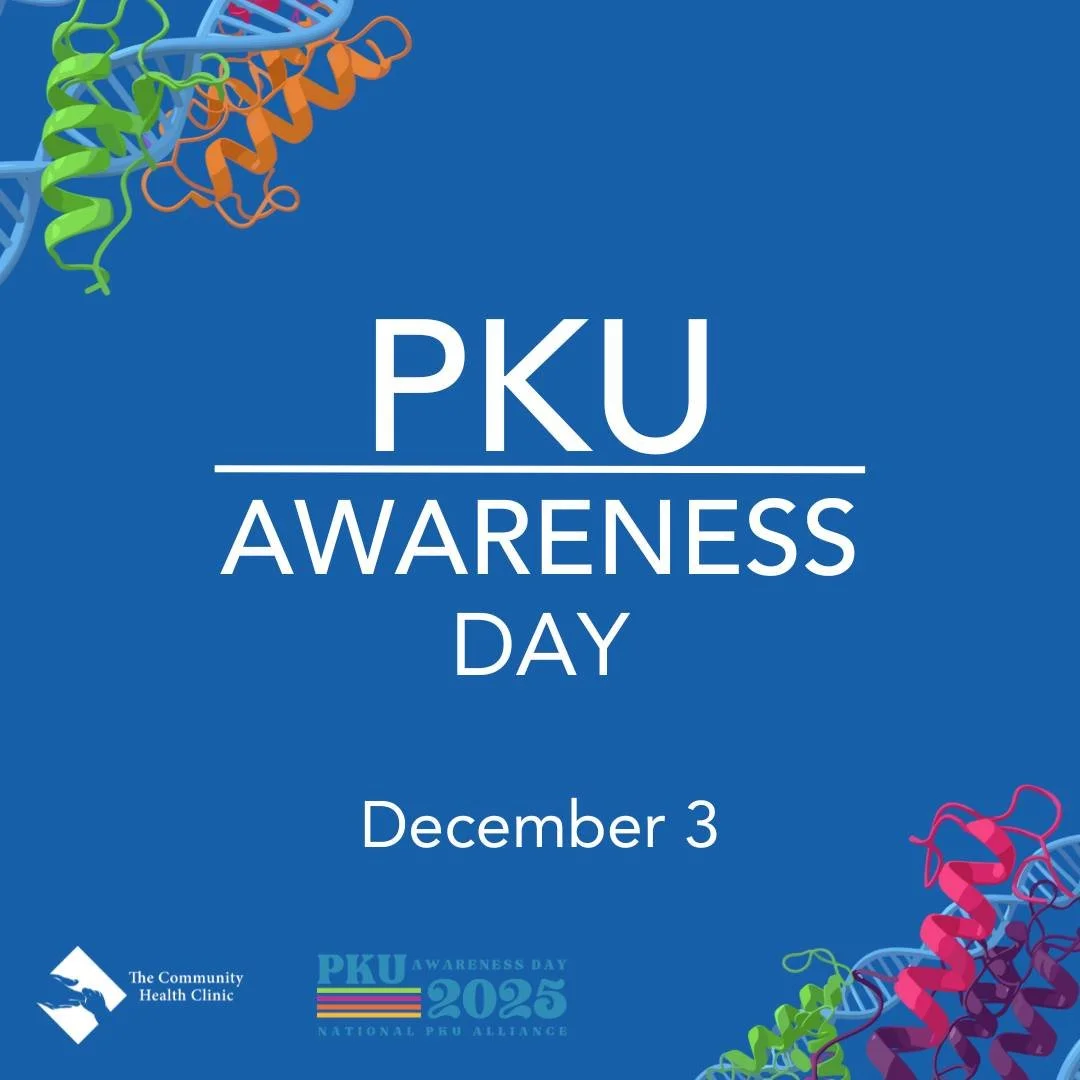 Today is PKU Awareness Day! 💙✨

Phenylketonuria (PKU) is a rare genetic disorder in which the body cannot break down phenylalanine (Phe)&mdash;an amino acid found in most protein-containing foods. When Phe builds up to harmful levels, it can affect 