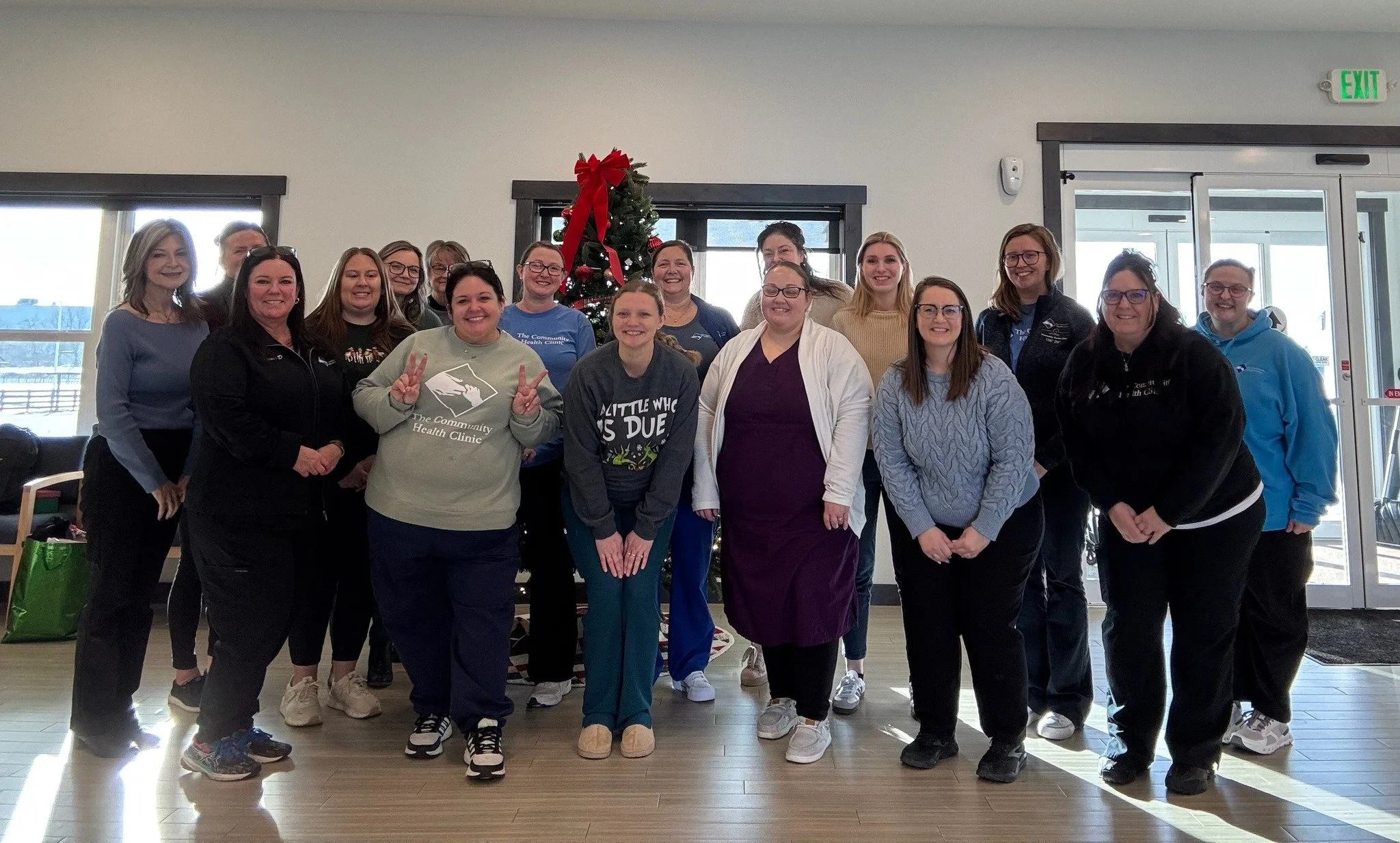Lots of laughs, a few surprise gifts, and plenty of holiday cheer this morning at the clinic! 🎁 Our team came together for a White Elephant gift exchange and to receive their CHC Christmas gifts&mdash;and it was the perfect way to kick off the day. 