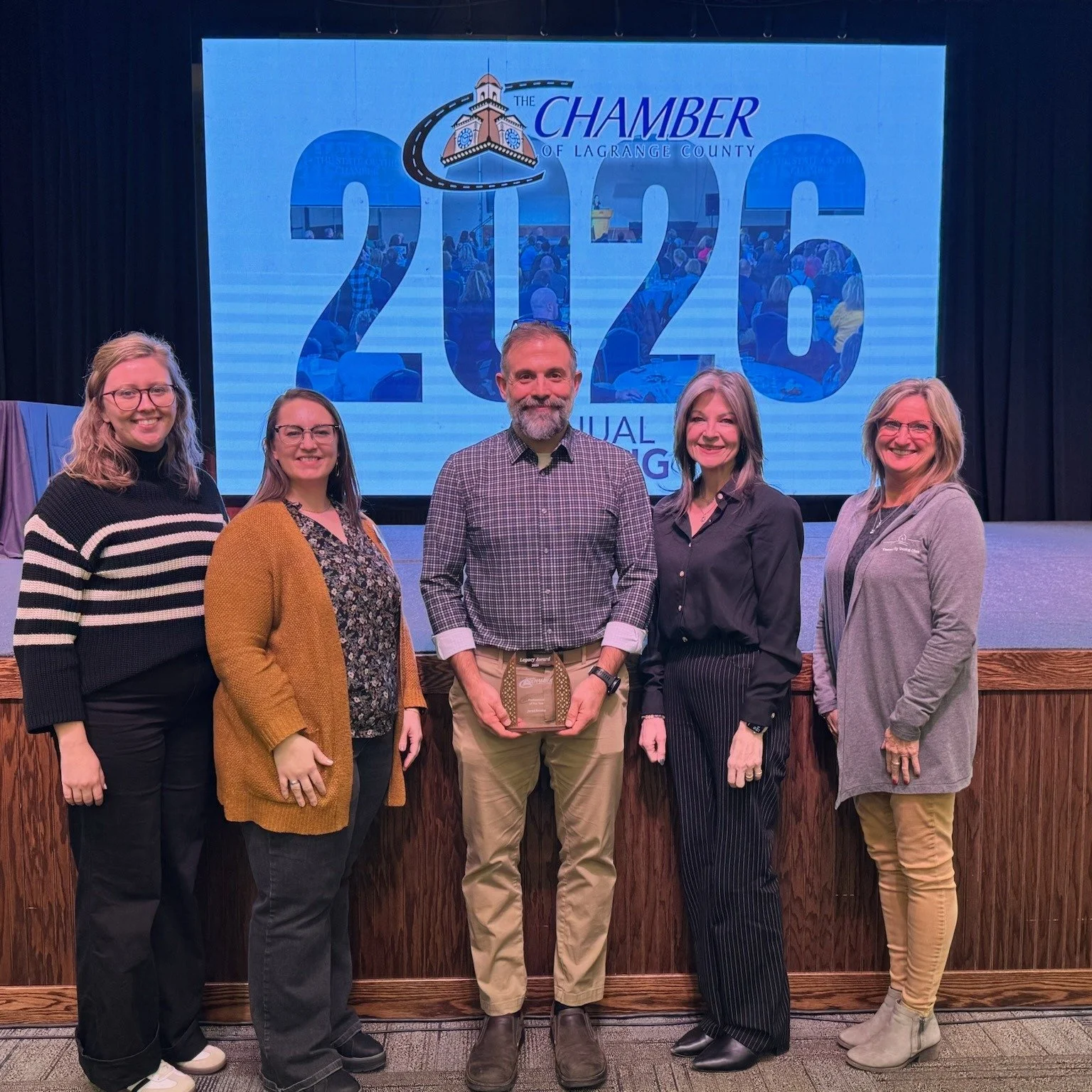We are honored to recognize Jared Beasley, Executive Director of the CHC, as the recipient of the LaGrange County Chamber of Commerce&rsquo;s Legacy Award for Professional of the Year!

Jared&rsquo;s leadership has helped shape the CHC into a thrivin
