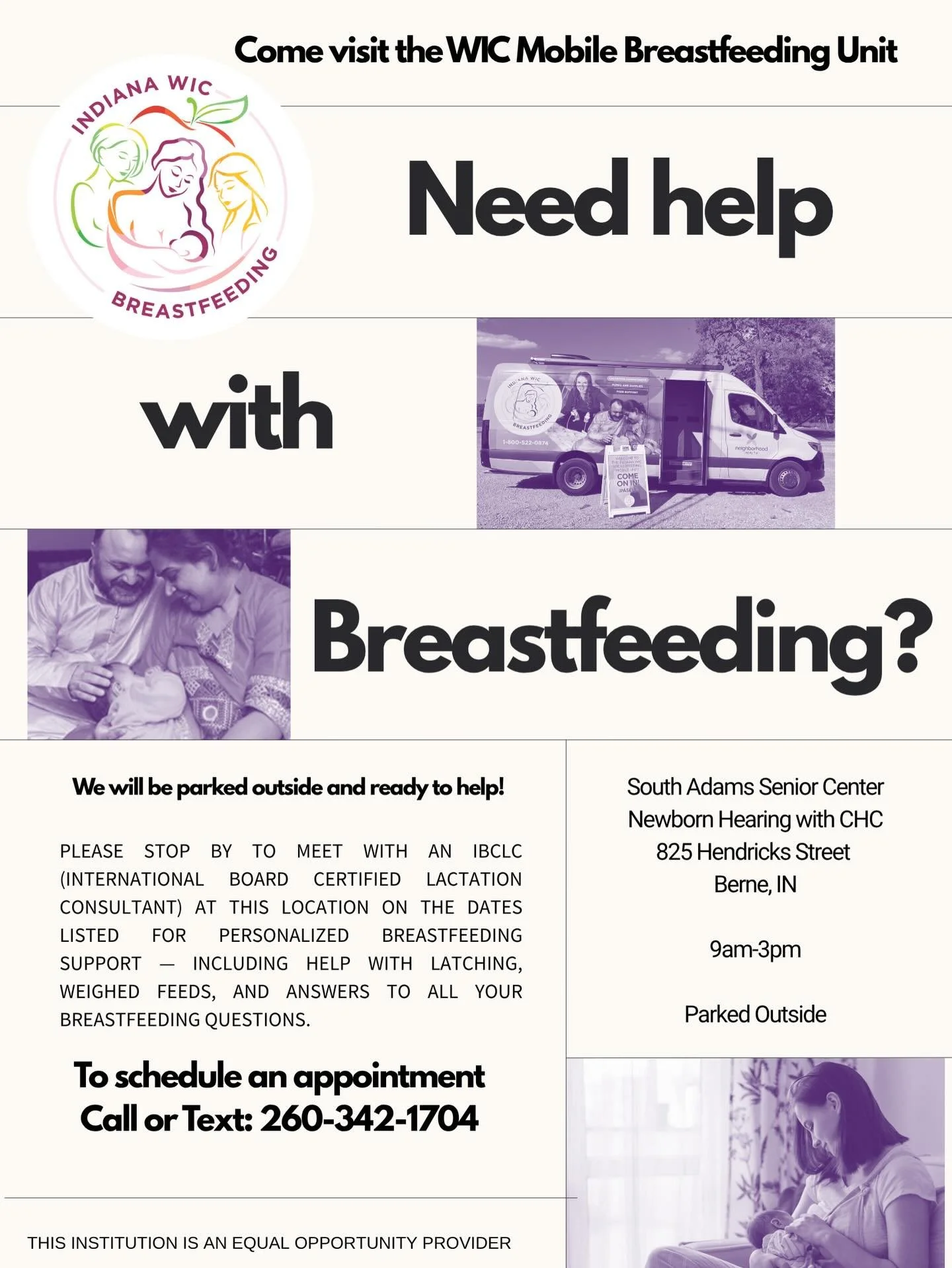 We are excited to share a new partnership aimed at supporting individuals and families impacted by rare genetic disorders 💙

Our clinic is partnering with a mobile lactation unit at our Berne Outreach Clinics. This resource will provide support and 