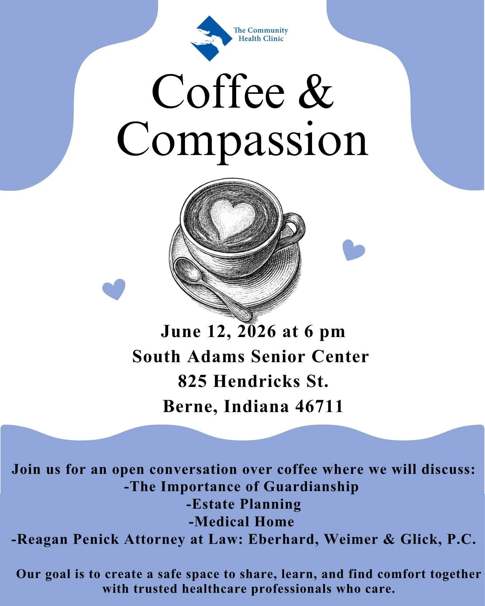 You&rsquo;re invited to an evening of conversation, connection, and learning. 💙🤝

At our upcoming Coffee &amp; Compassion, we will talk through important topics that support individuals and families with complex healthcare needs&mdash;
including th