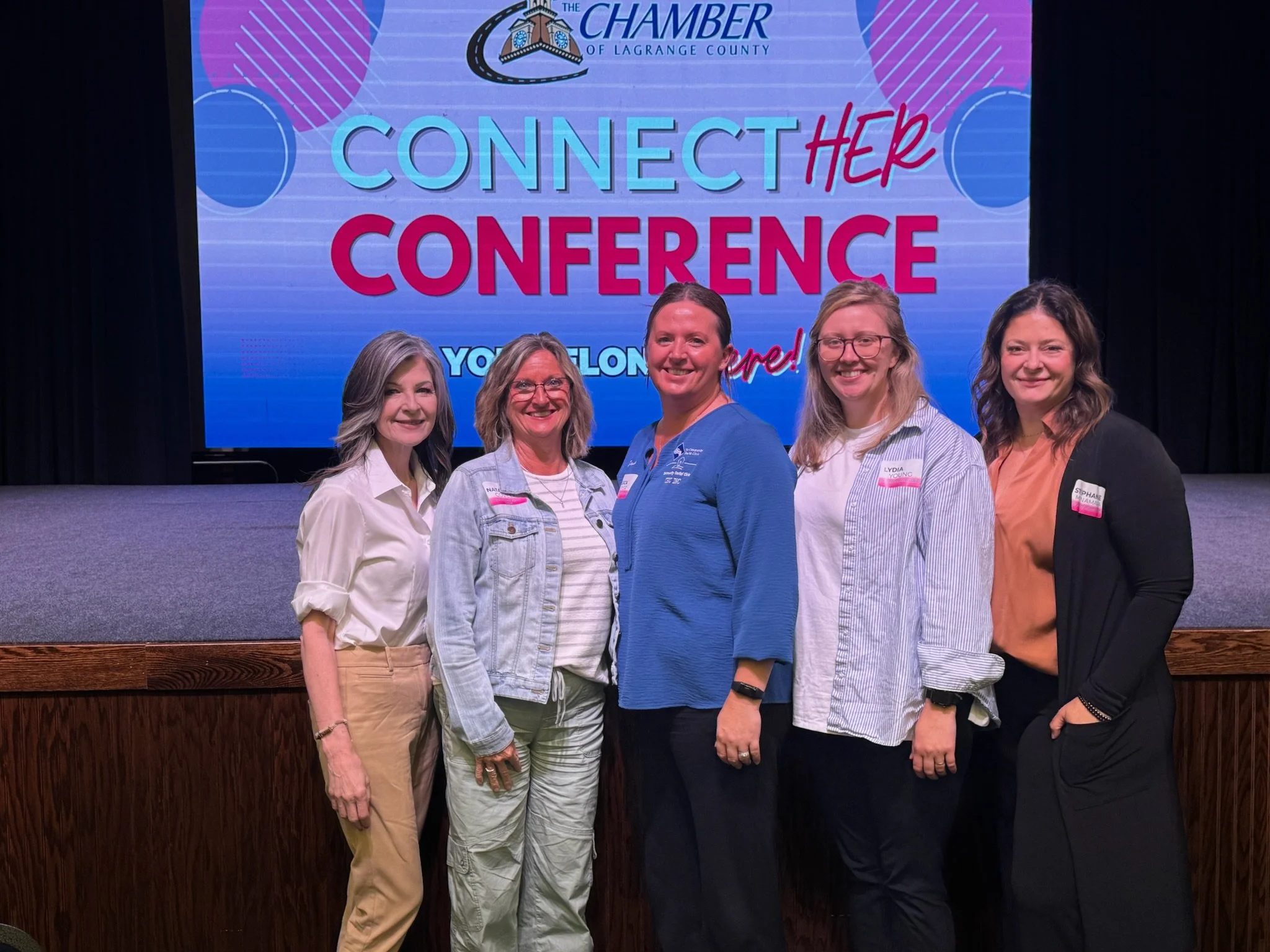 Yesterday, women from the Community Health Clinic and The Community Dental Clinic had the opportunity to come together to attend the LaGrange County Chamber of Commerce ConnectHER Conference. It was a great day of networking, empowering women in the 