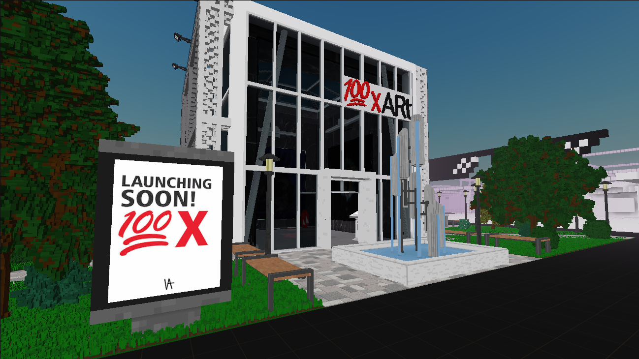 100xART Art Gallery (CryptoVoxels)