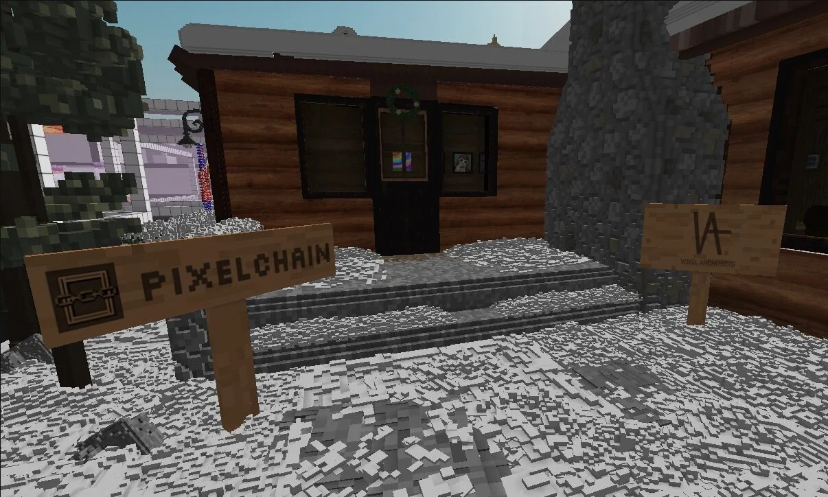 Pixelchain Christmas Cabin