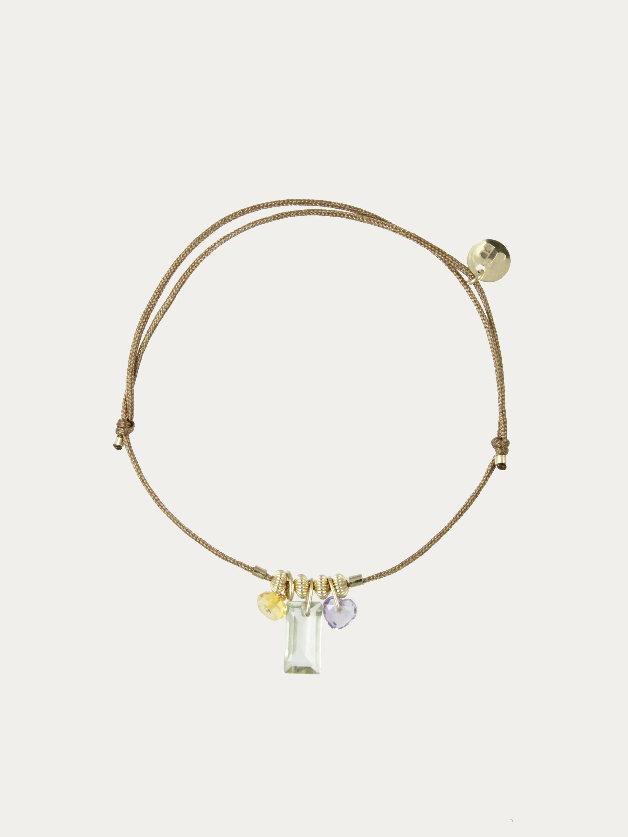 Bracelet ALIX . Améthyste verte