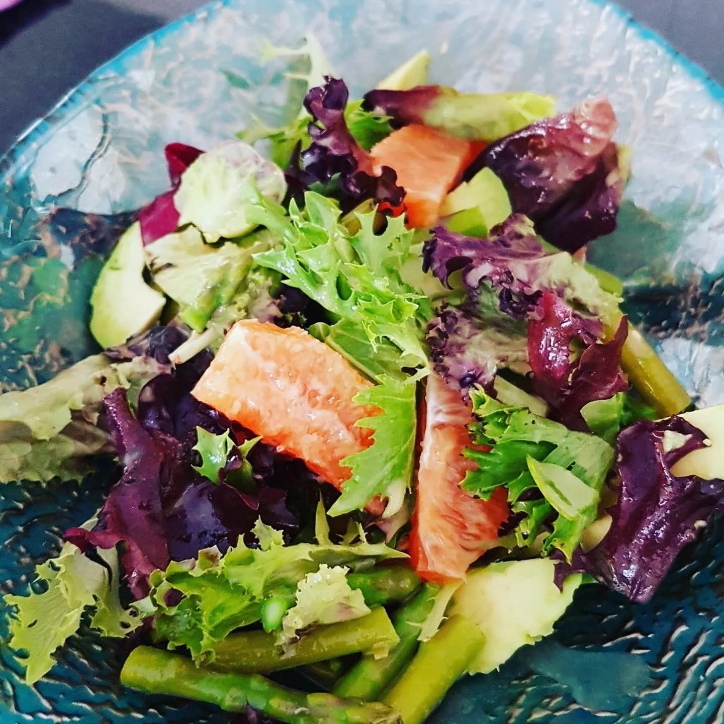 Leafy Blood Orange Salad with Orange and Mustard Dressing
