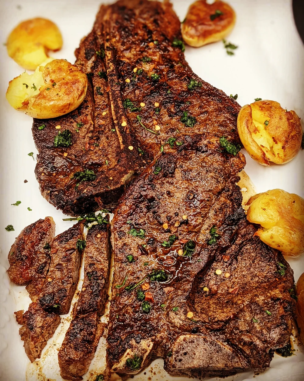 Porterhouse Steak with Spiced Coffee Rub — Jolana Bar & Grill