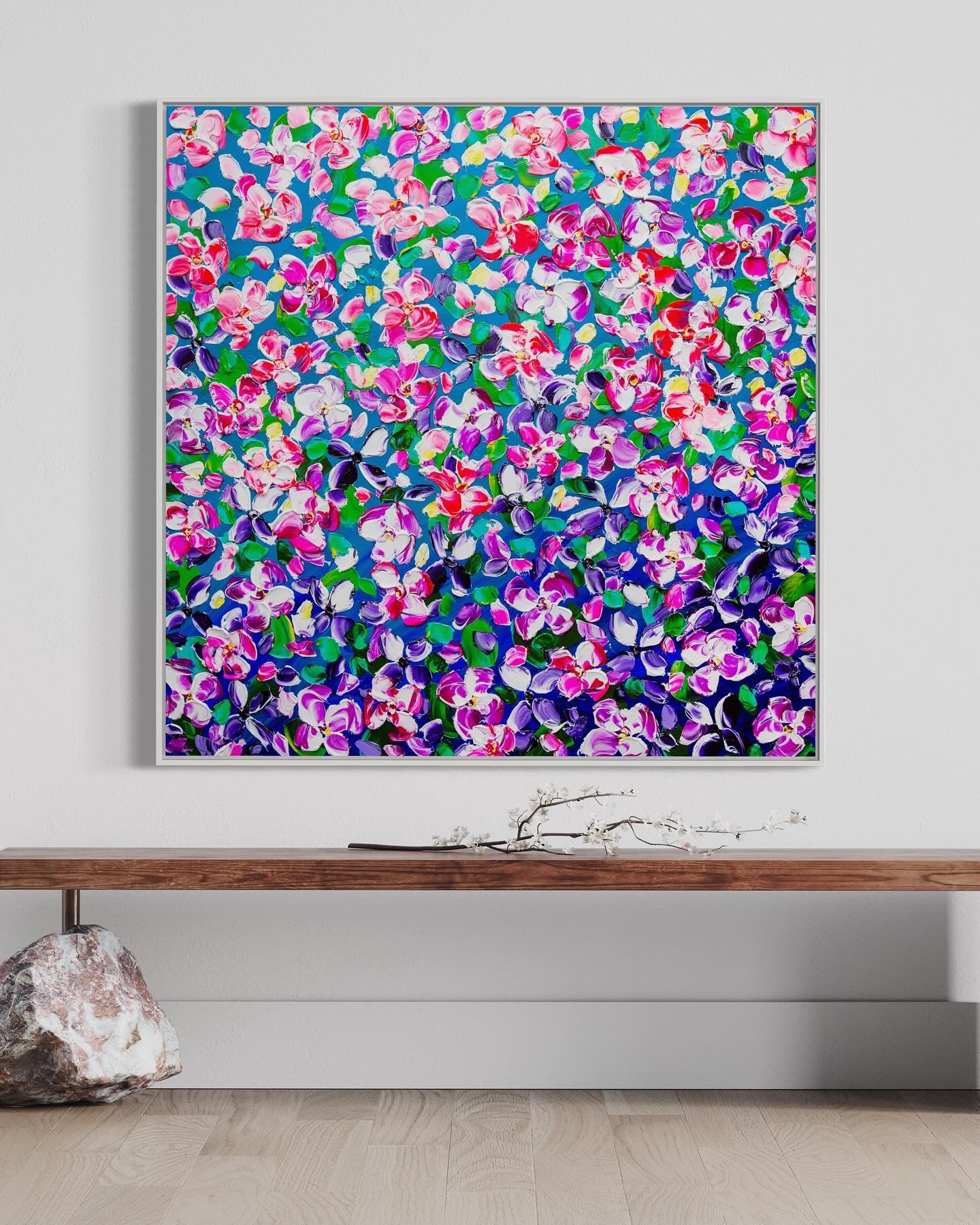 ✨SOLD✨

&lsquo;Forever in Bloom&rsquo; has sold to a new collector in Calgary!

I&rsquo;m excited to see this floral painting framed with a uniquely dark purple floater frame. I think the frame will really add to making it a standout piece!

Thank yo