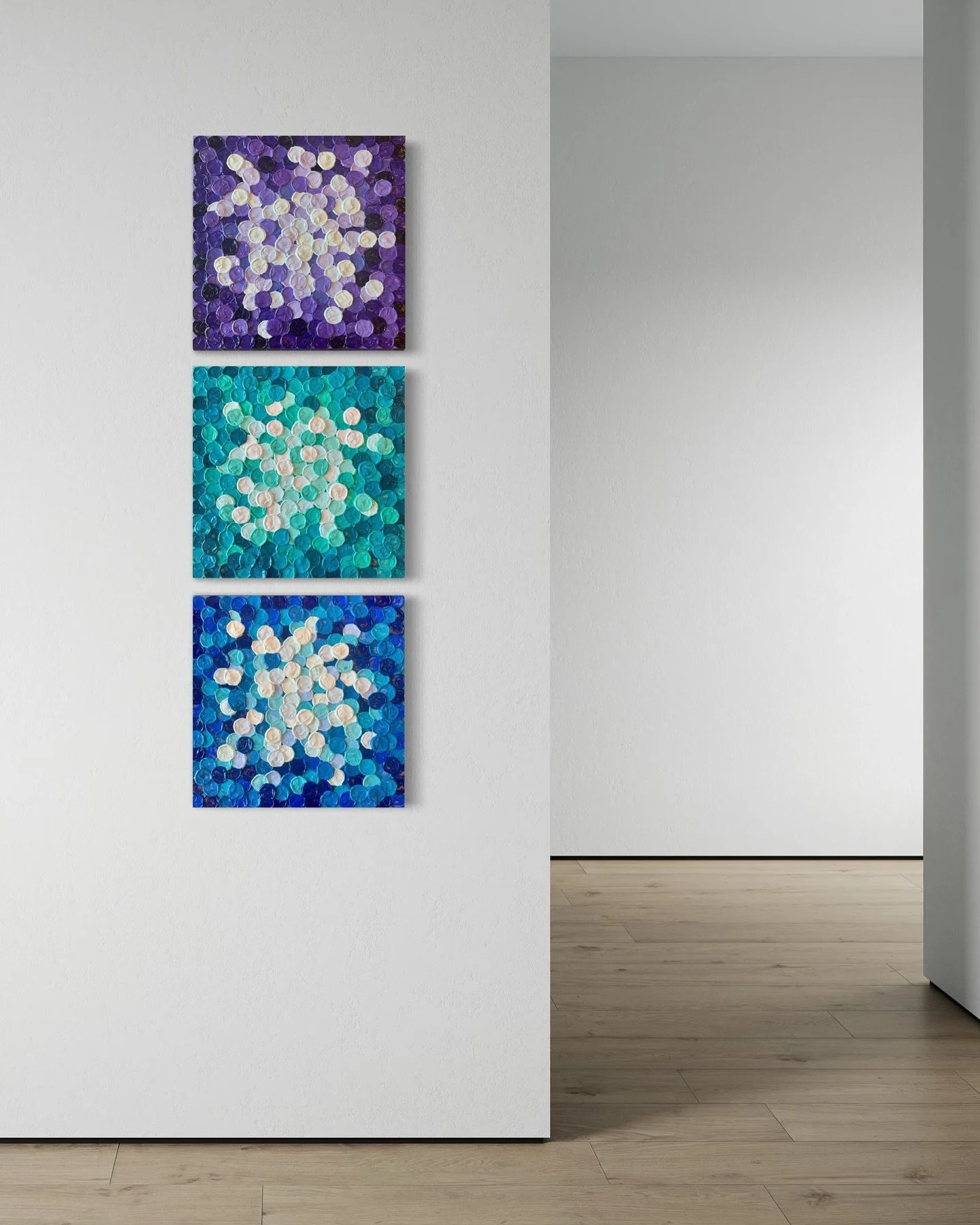 ✨NEW artwork for the @sweetsixteenshow!✨

Part of my &lsquo;Colour Pop&rsquo; series, these 3 textured paintings will be available at the Sweet 16 Show for 3 days with the show opening on Wednesday, October 1st at 6PM MT / 8PM ET!

Over 70 artists ar