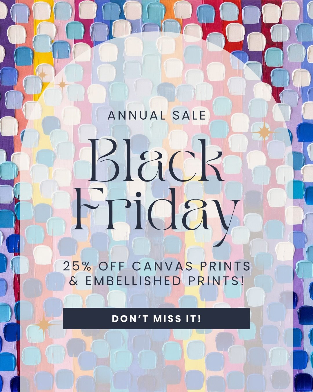 ✨My Annual Sale is Here!✨

Save 25% off all canvas prints and embellished prints for a limited time. Discount applies at checkout. 

The sale closes December 10th &mdash; don&rsquo;t miss it!

#homestyle #abstractart #interiordesign